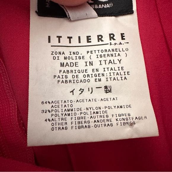 Vintage D&G Dolce & Gabbana Pink Cocktail Sleeveless Deep Plunge Dress, Size 4 - Picture 13 of 16